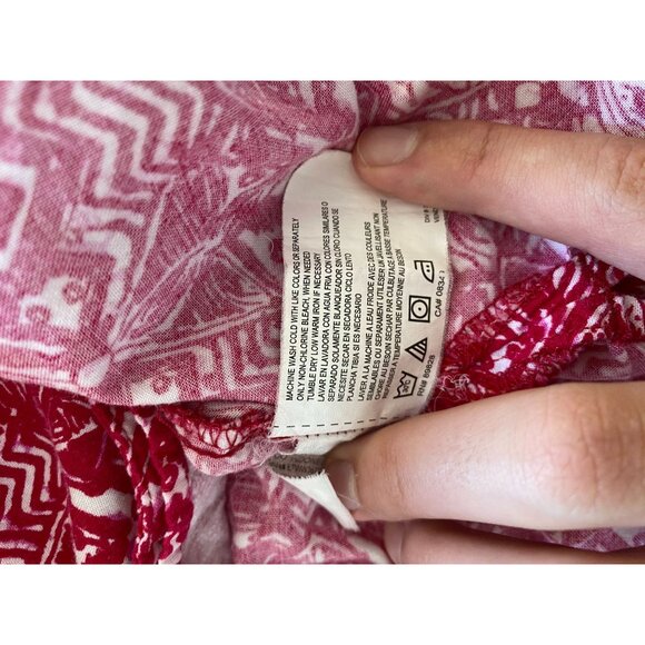 Vintage Erika Womens Pink‎ Blouse 1X short sleeve button up cotton collared - Picture 6 of 7